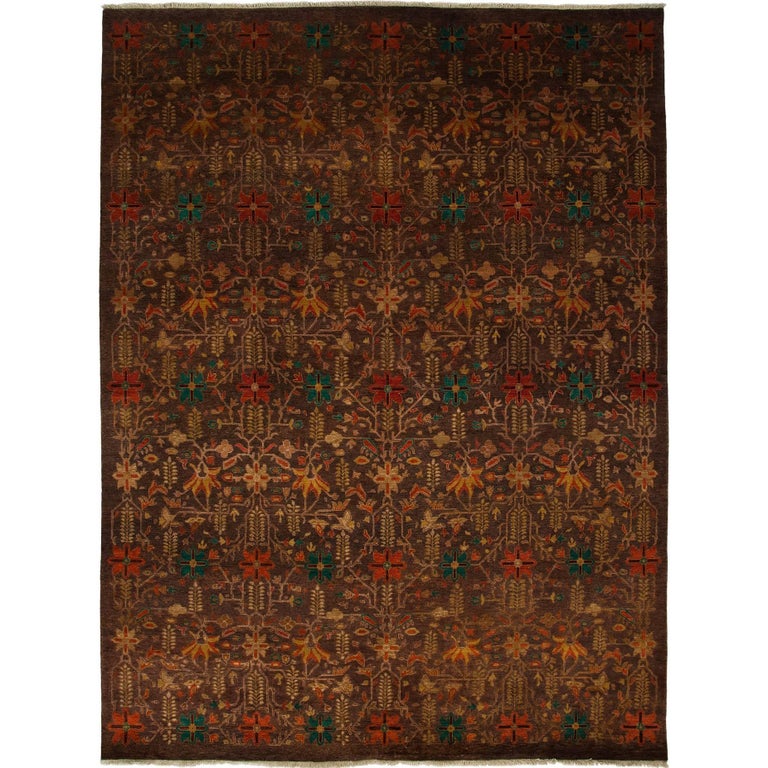 Brown Ottoman Area Rug For Sale at 1stDibs