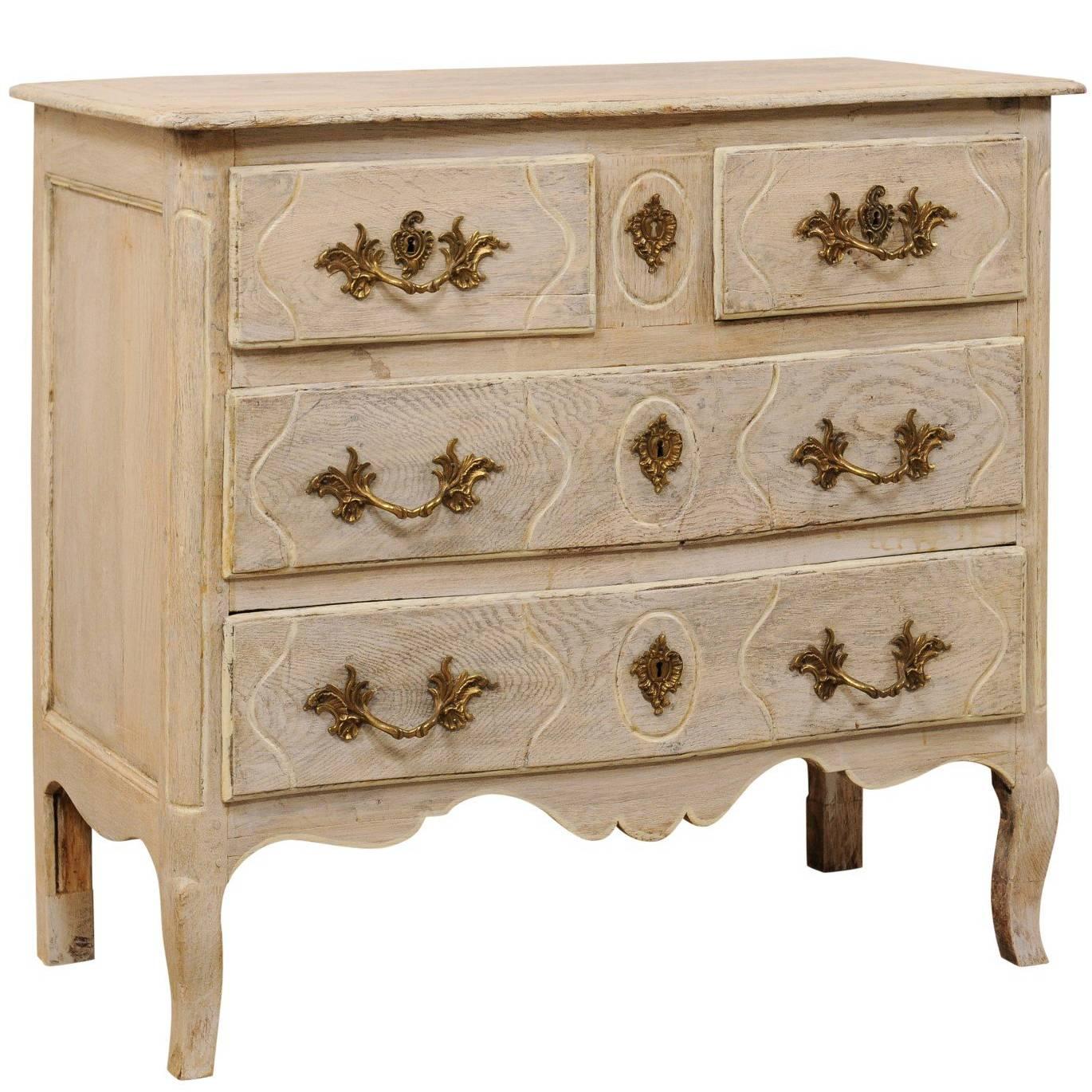 French Mid-19th Century Painted Wood Five-Drawer Chest
