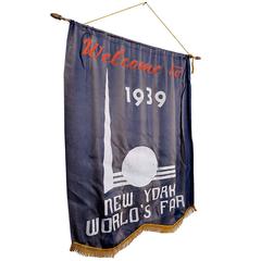 1939 New York World’s Fair Welcome Banner 5