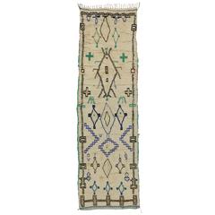 Boho Chic Vintage Berber Moroccan Azilal Rug with Modern Tribal Design 12