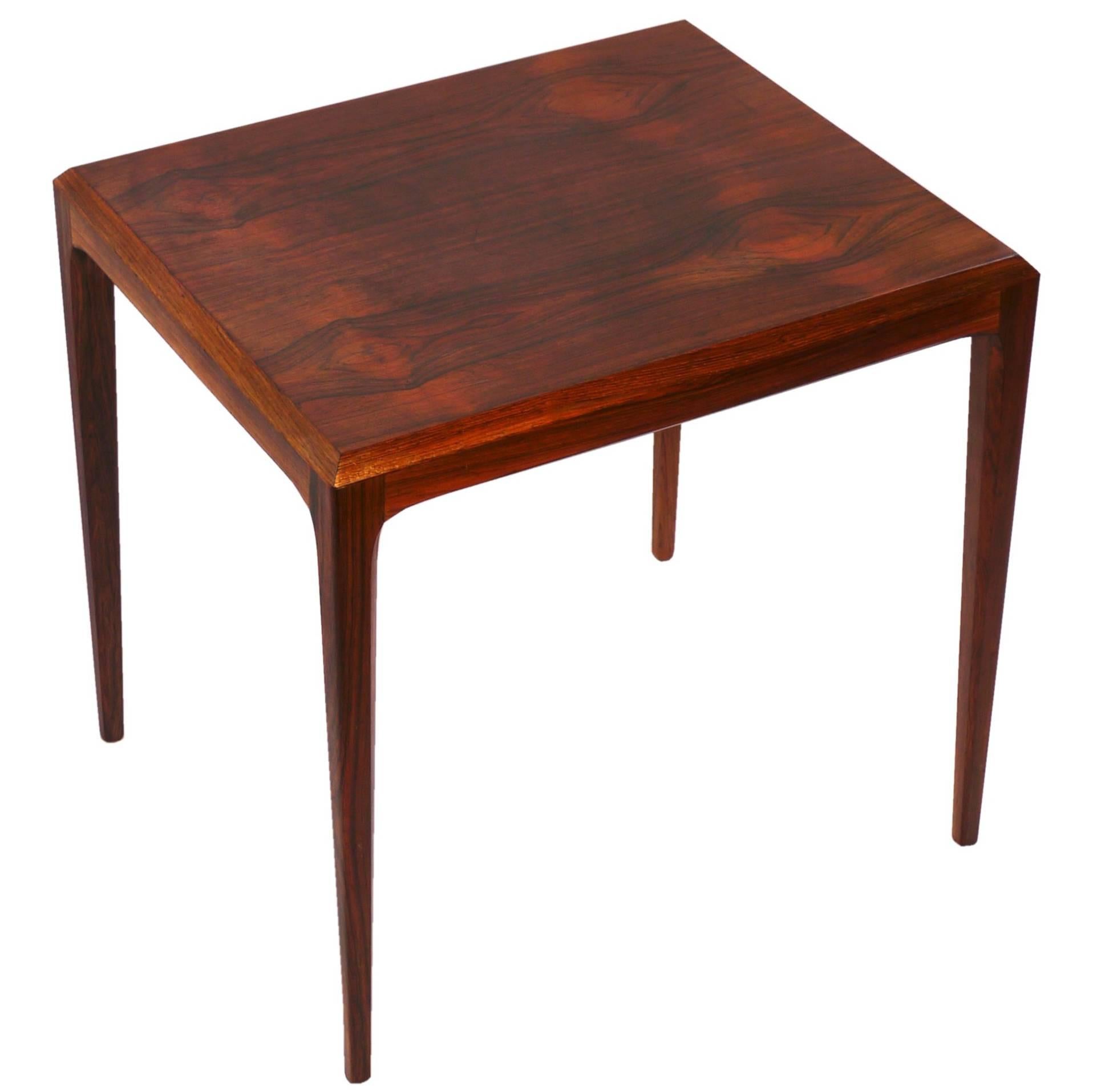 Mid-Century Rosewood Side Table by Johannes Andersen for CFC Silkeborg For Sale