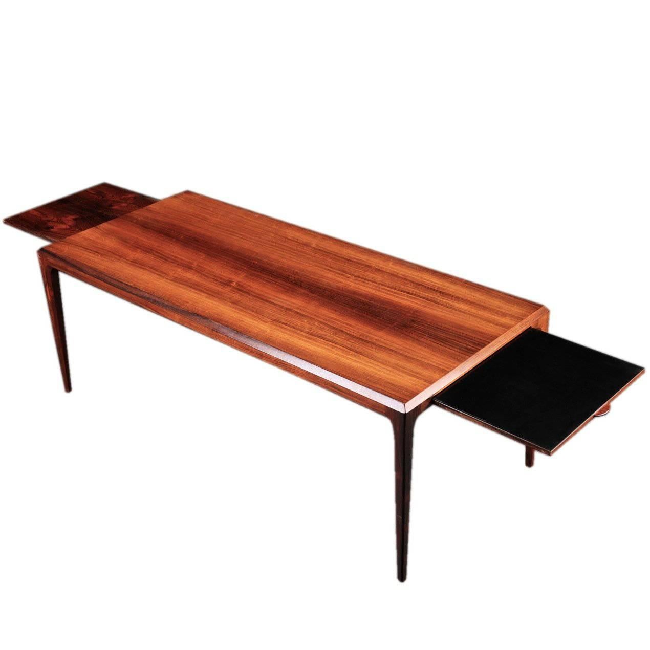 Danish Mid-Century Rosewood Coffee Table by Johannes Andersen for CFC Silkebor For Sale