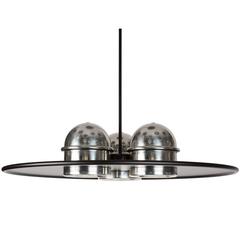 Large Ettore Sottsass 'Lampros 3' Chandelier for Stilnovo, circa 1970 12