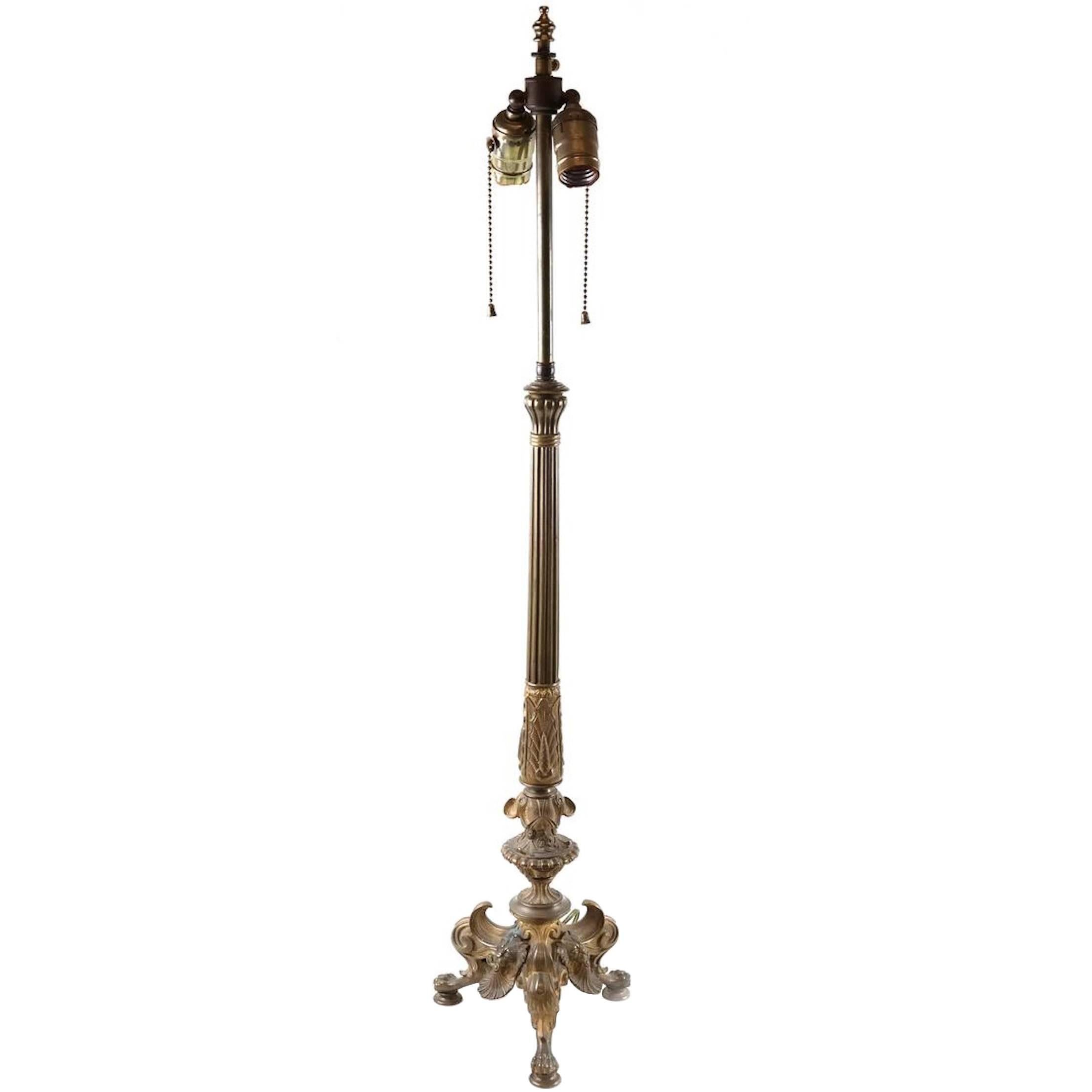 Bronze Table Lamp in the Charles X Taste