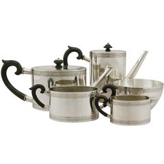 Antique Continental Silver Five-Piece Tea and Coffee Service, 1900s 6