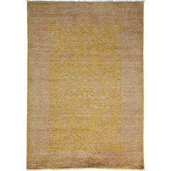 Yellow Oushak Area Rug