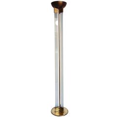 Art Deco Style Glass and Brass Floor Lamp 12