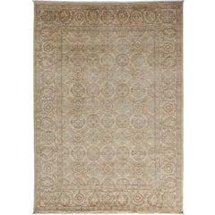 One-of-a-Kind Oriental Silky Oushak Wool Handmade Area Rug, Mocha, 6
 2 x 8
 8