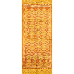 Tapis marocain vintage en laine tribale du milieu du XXe siècle