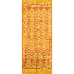 Tapis marocain vintage en laine tribale du milieu du XXe siècle