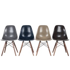 Set of Four Eames DSW Herman Miller, USA Dining Chairs