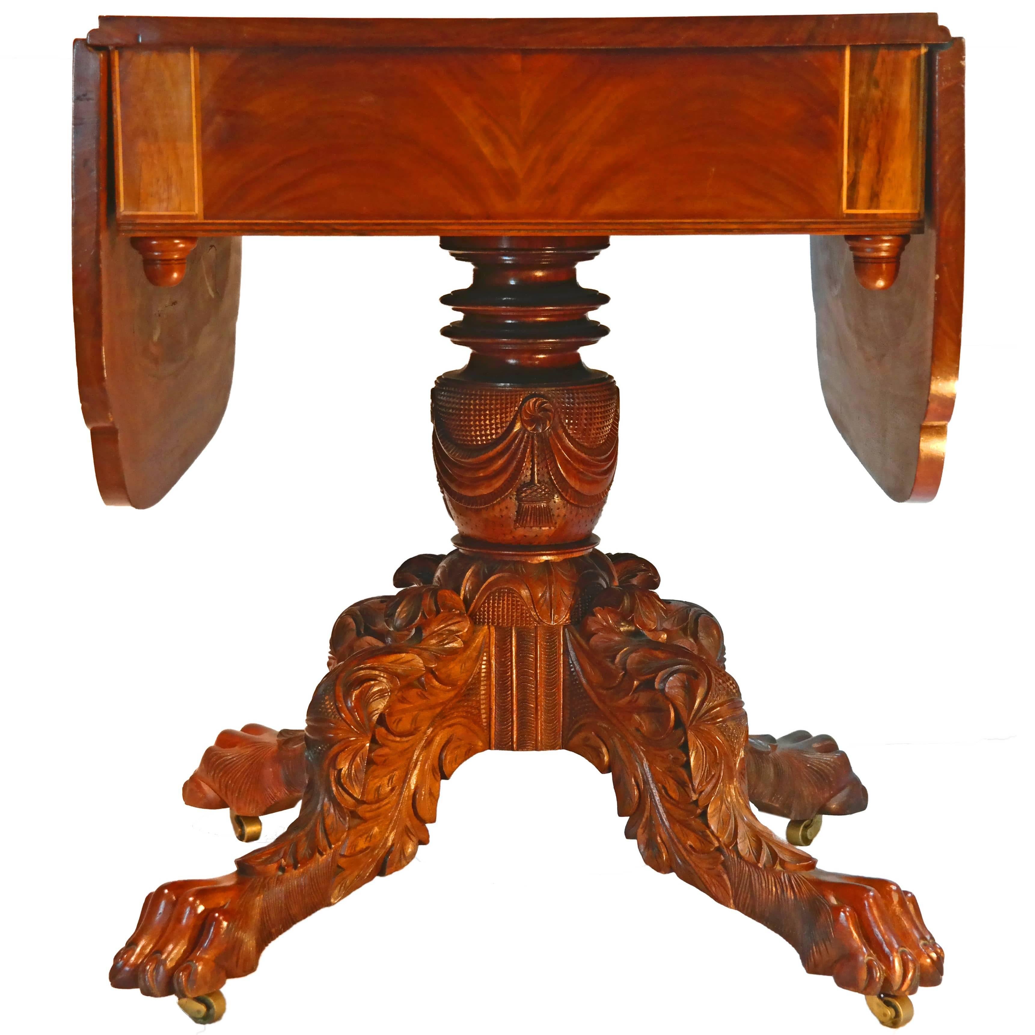 Amerikanischer Pembroke-Tisch aus Mahagoni des späten 19. Jahrhunderts