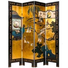 French Chinoiserie Screen, Paris, 1920s