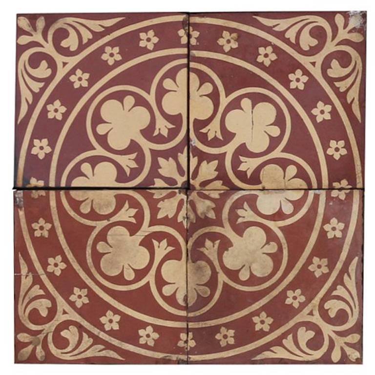 Antique Maw & Co Encaustic Tiles