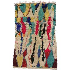 Vintage Berber Moroccan Rug with Contemporary Abstract Design, Azilal Rug 5