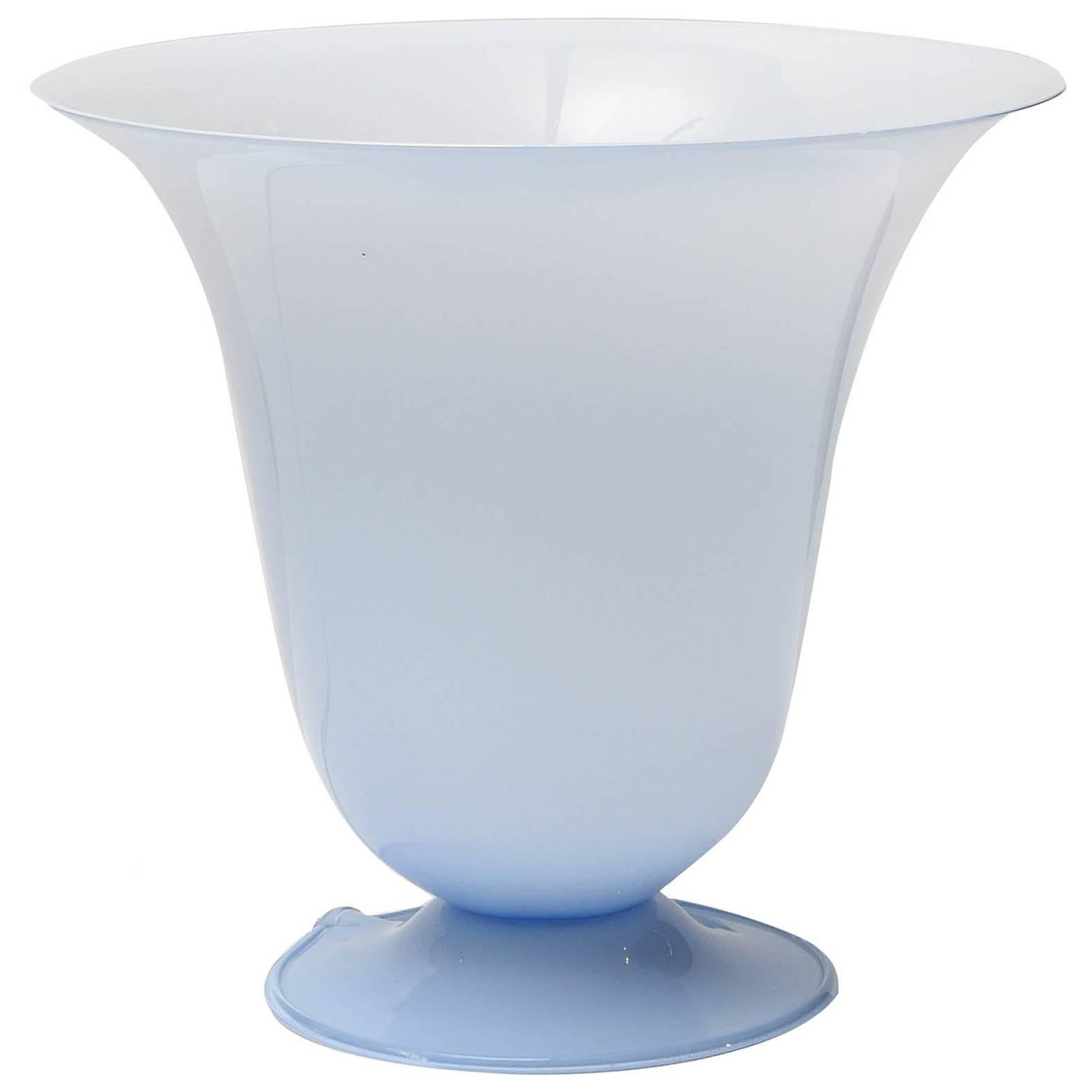 Venini Blue "Incamiciato" Murano Glass Italian Table Lamp, 1930s  For Sale