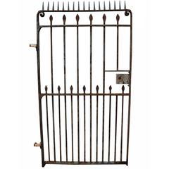 Antique Wrought Iron Pedestrian Gate 7
