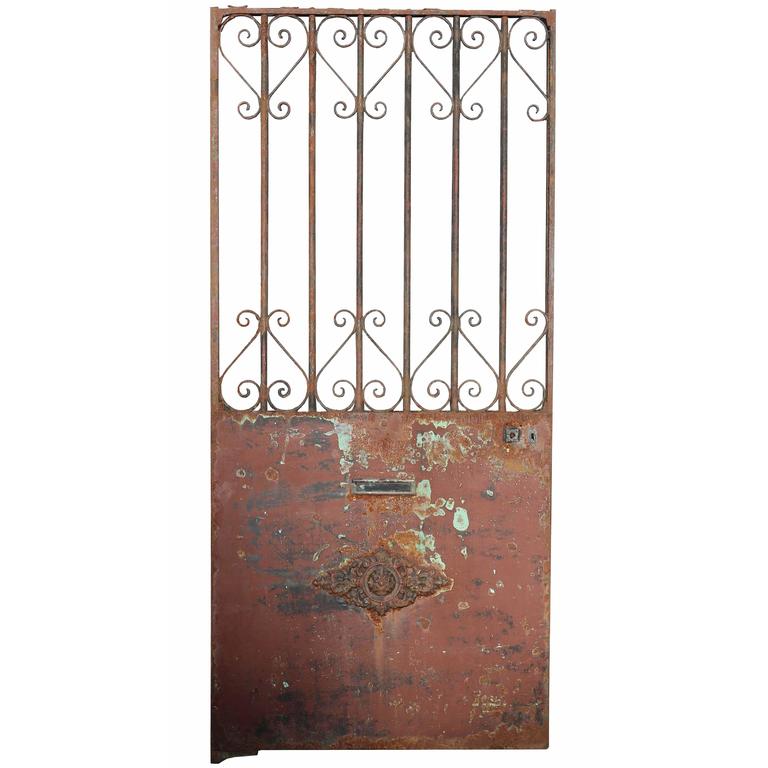 Antique French Wrought Iron Side Gate For Sale At 1stdibs