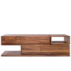 Contemporary DD Console in Conacaste Solid Wood by Labrica
