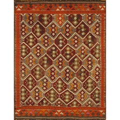 Stilvoller Sumahk-Teppich im Vintage-Stil