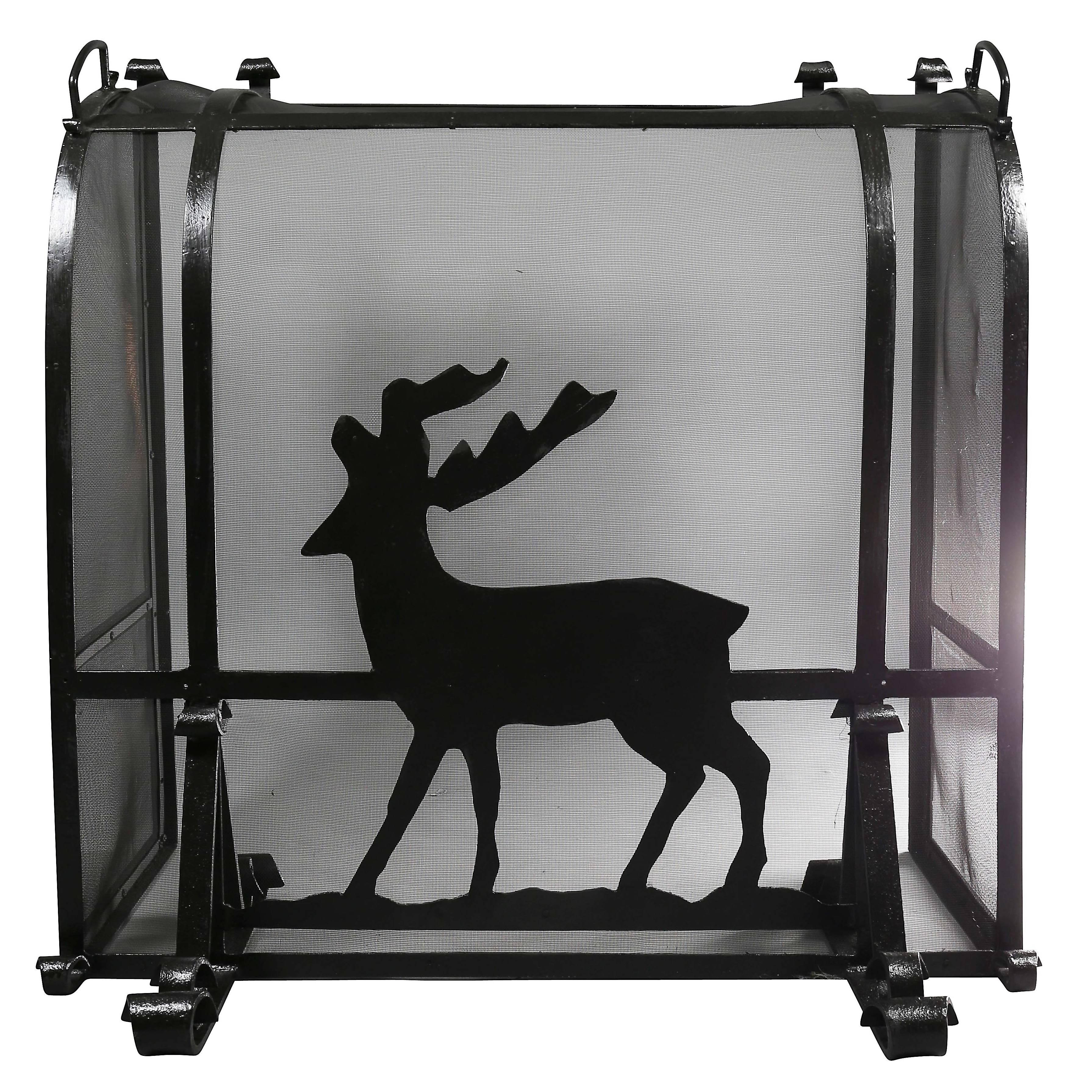 Arts and Crafts Wrought Iron Fireplace Screen