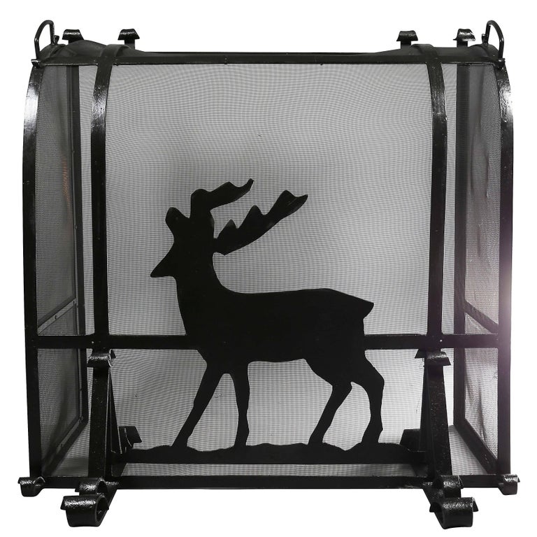 Arts and Crafts Wrought Iron Fireplace Screen For Sale at 1stDibs | arts  and crafts fireplace screen, arts and crafts fire screen, wrought iron fireplace  screens