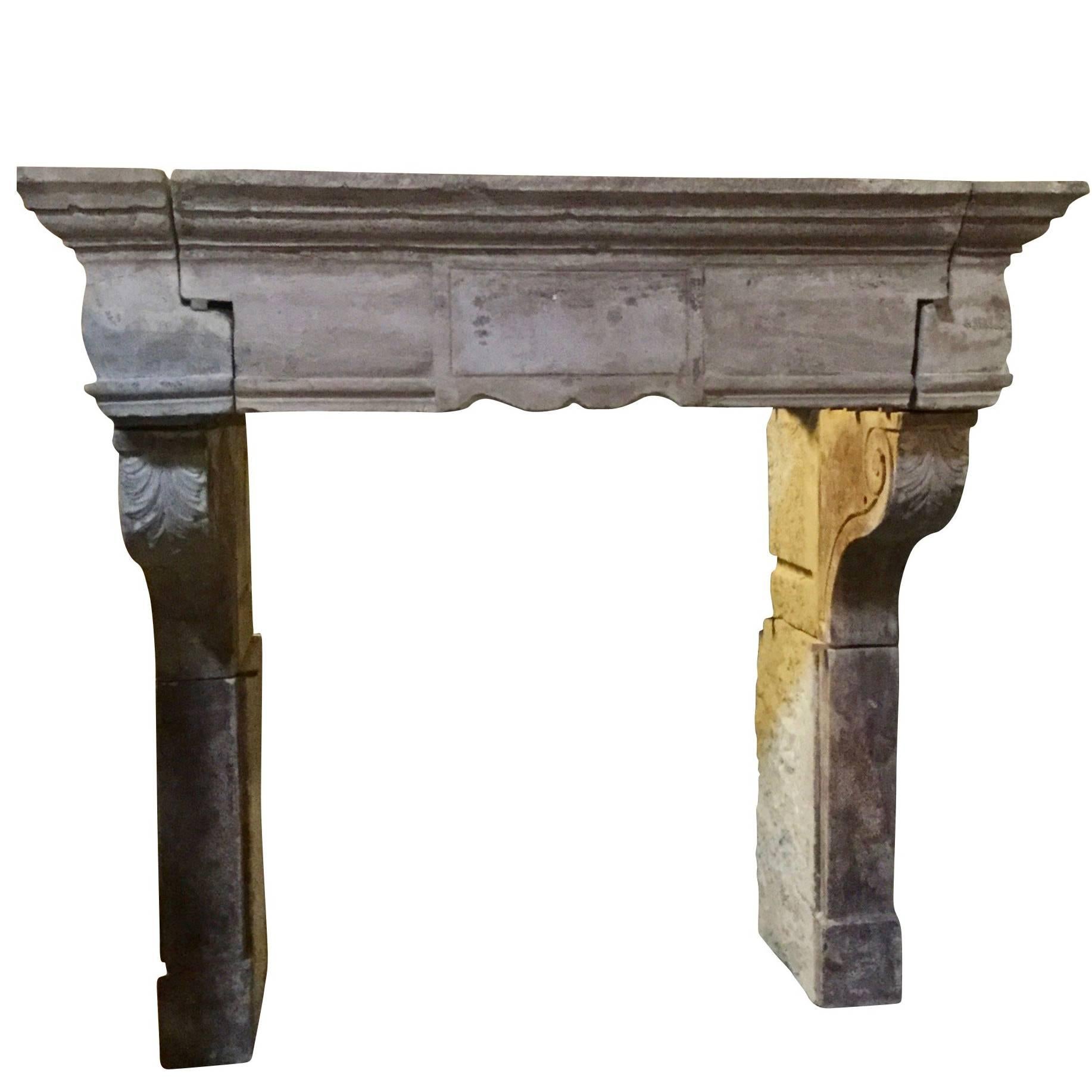 16th Century French Country Renaissance Period Fireplace Surround