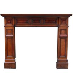 Antique 19th Century English Mahogany Fire Surround