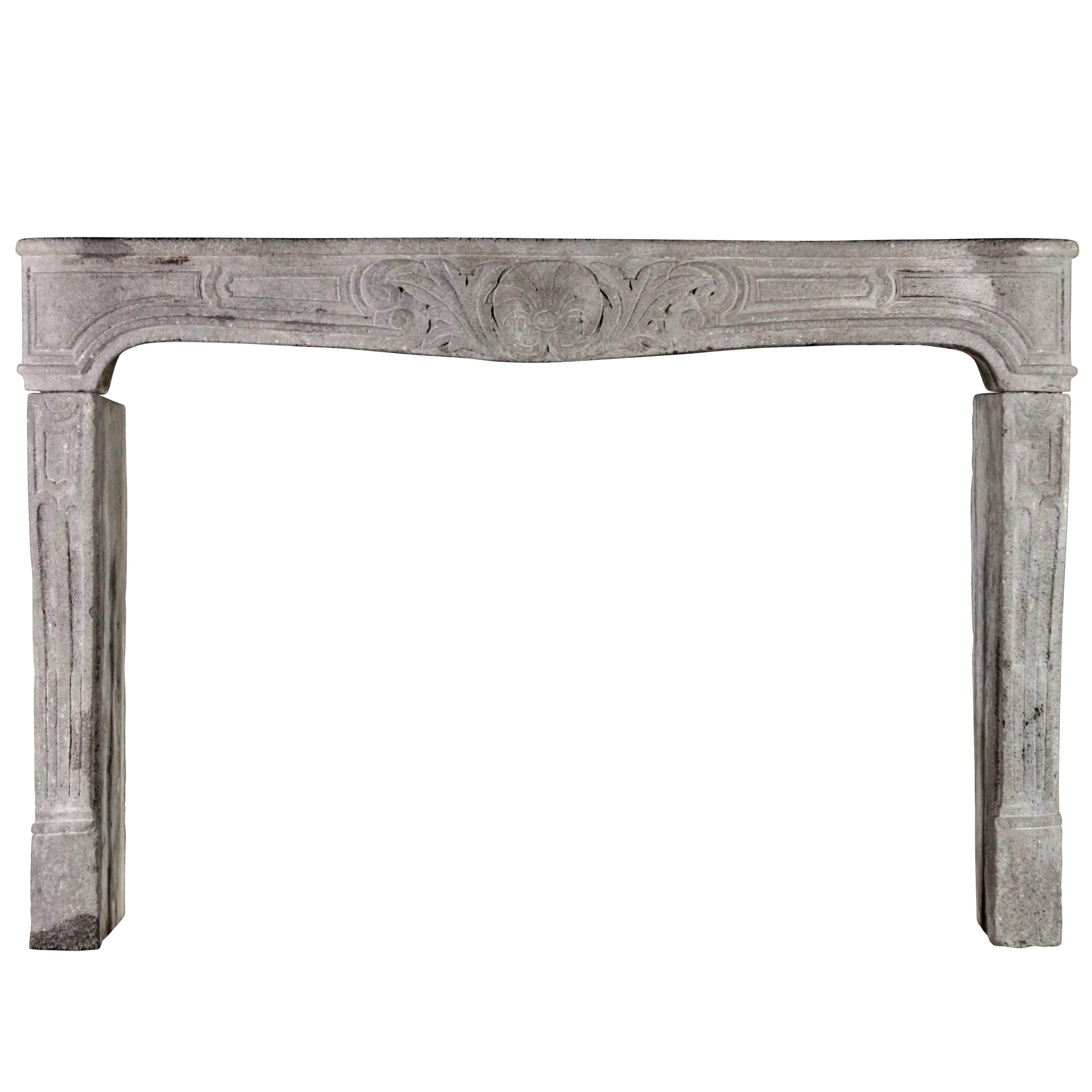 18th Century French Country Original Antique Fireplace Mantle For Sale