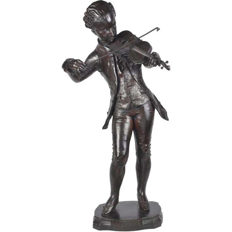 19th Century Bronze of Mozart by Gueyton at 1stDibs