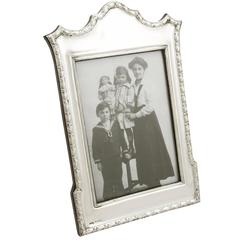 1900s Antique Edwardian Sterling Silver Photograph Frame