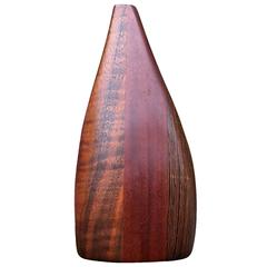 Wood Vase Weed Pot by California Studio Artist Tom Tramel