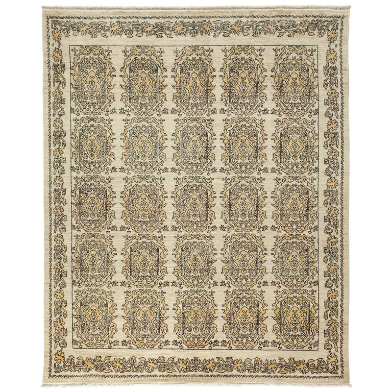 Ottoman, HandKnotted Area Rug For Sale at 1stdibs