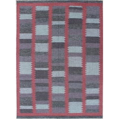 Modern Scandinavian Flat-Weave Design with Geometric Design by Keivan Woven Arts