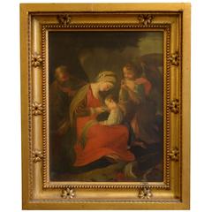 Italian School Oil Painting of the Holy Family