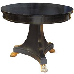 Ebonised Gueridon Table