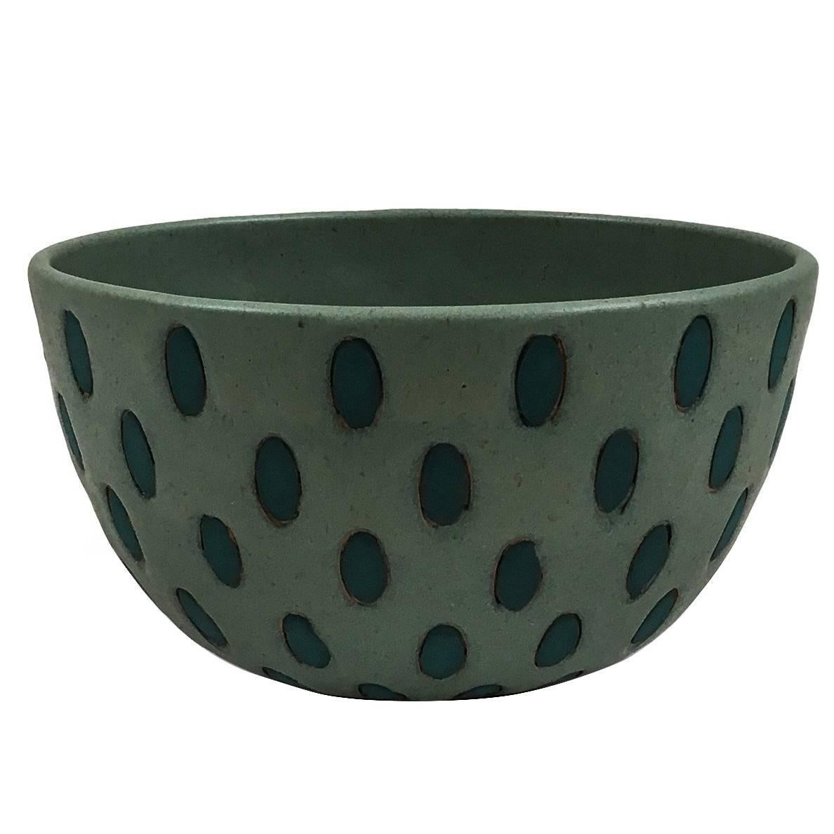 Green Seeds Bowl by Matthew Ward Studio For Sale