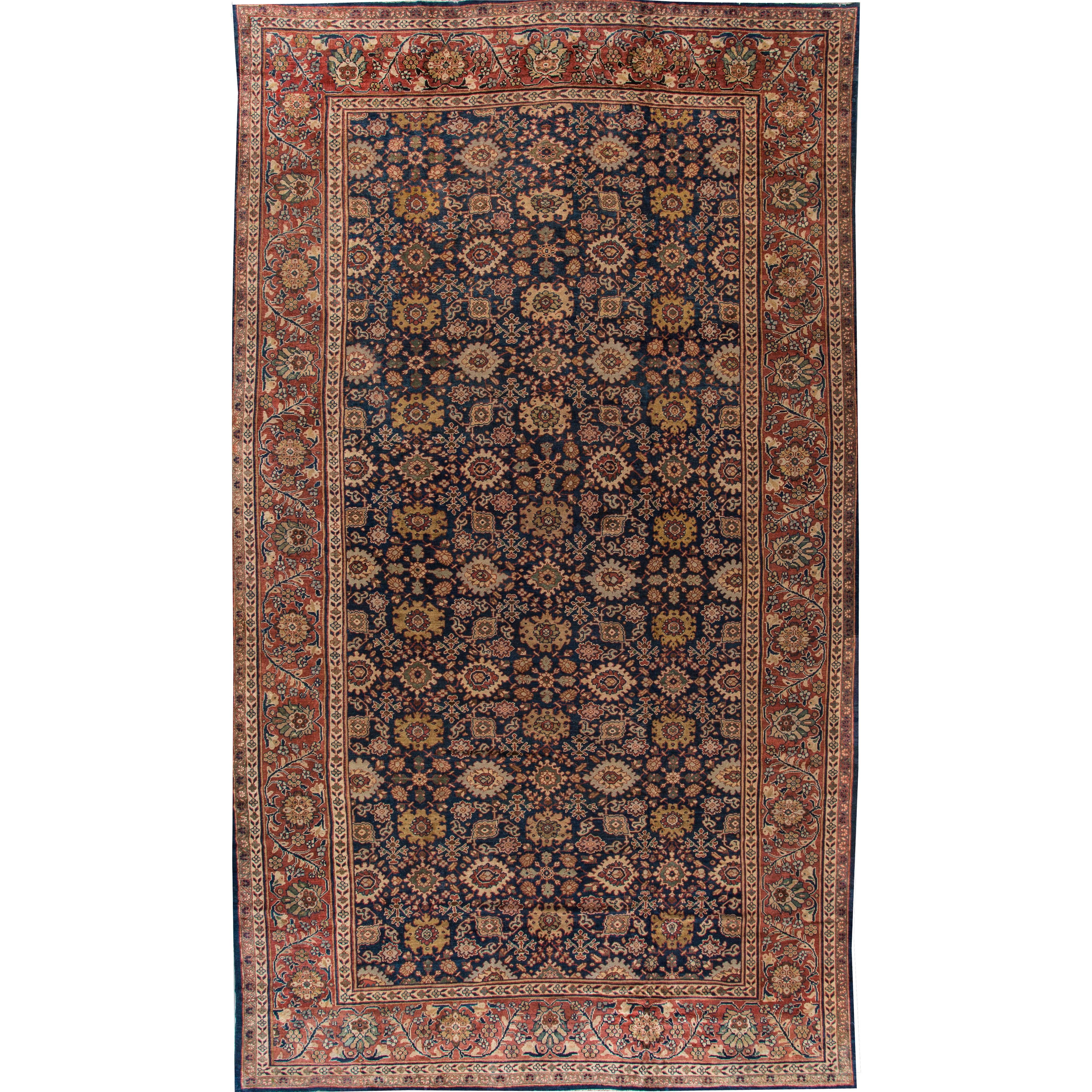 Simply Beautiful Antique Sultanabad Rug For Sale