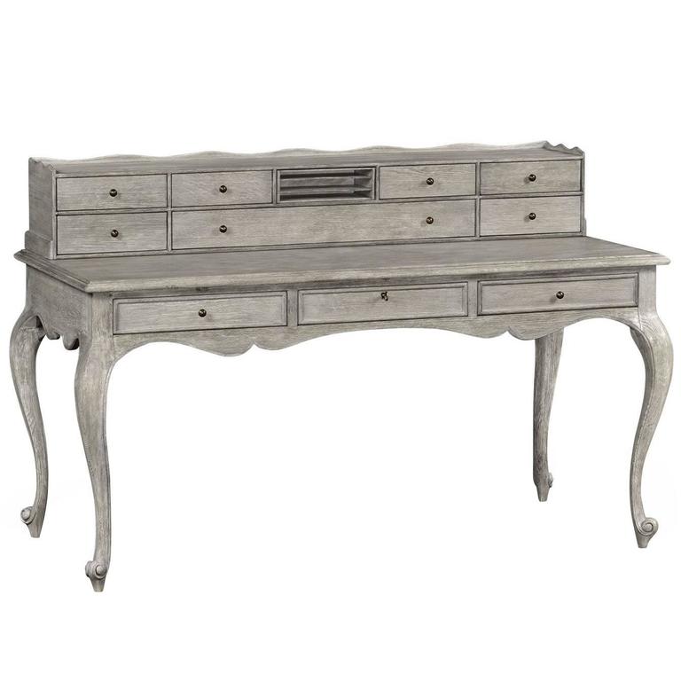 French Style Oak Desk For Sale at 1stDibs