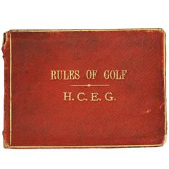 Rules of Golf, Honourable Company of Edinburgh Golfers