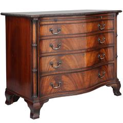 Early 20th Century Mahogany Serpentine Chest of Drawers