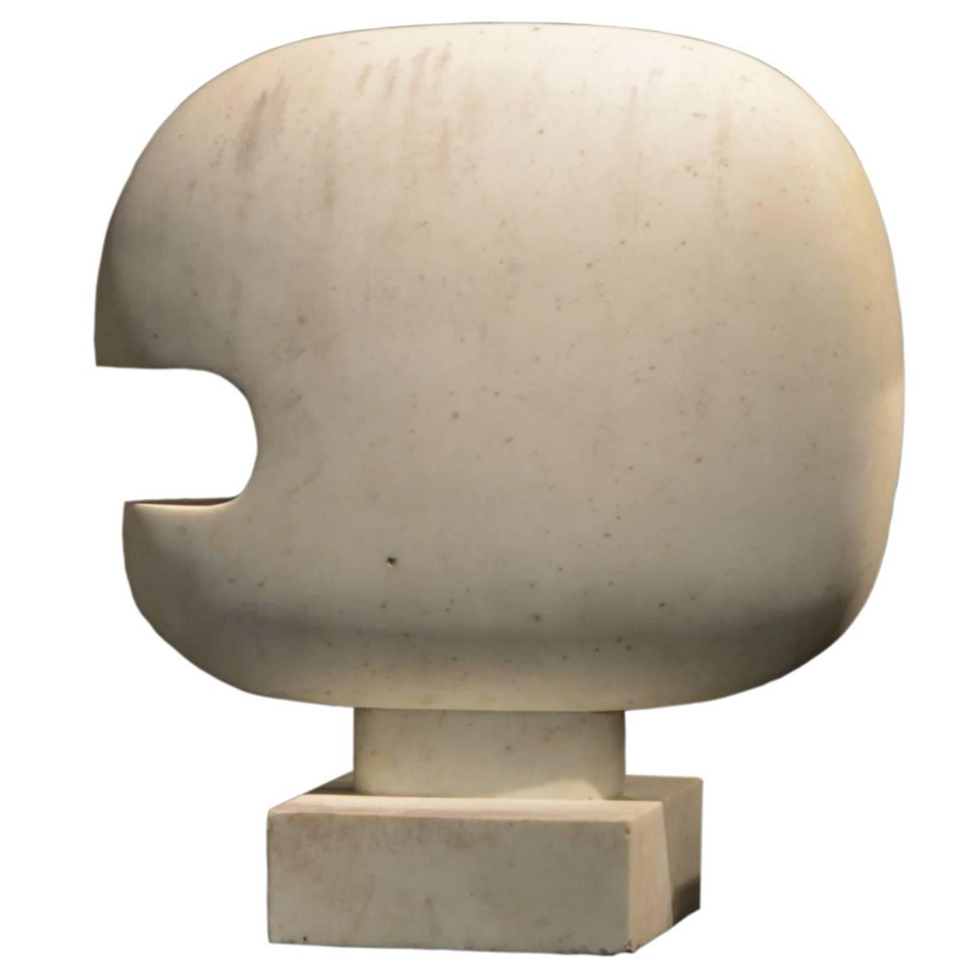 Arturo Carmassi, Abstract Sculpture in White Statuario Marble