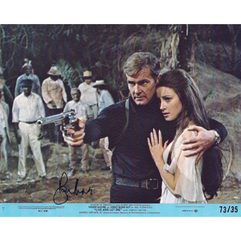 Live and Let Die Signed by Roger Moore For Sale