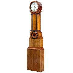 Antique 19th Century Swedish Birch Longcase Clock