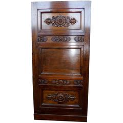 Antique Walnut Entry Door 11