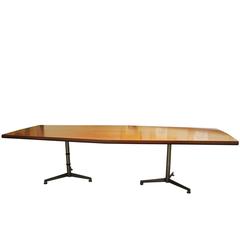 Mid-Century Style Racetrack Conference Table