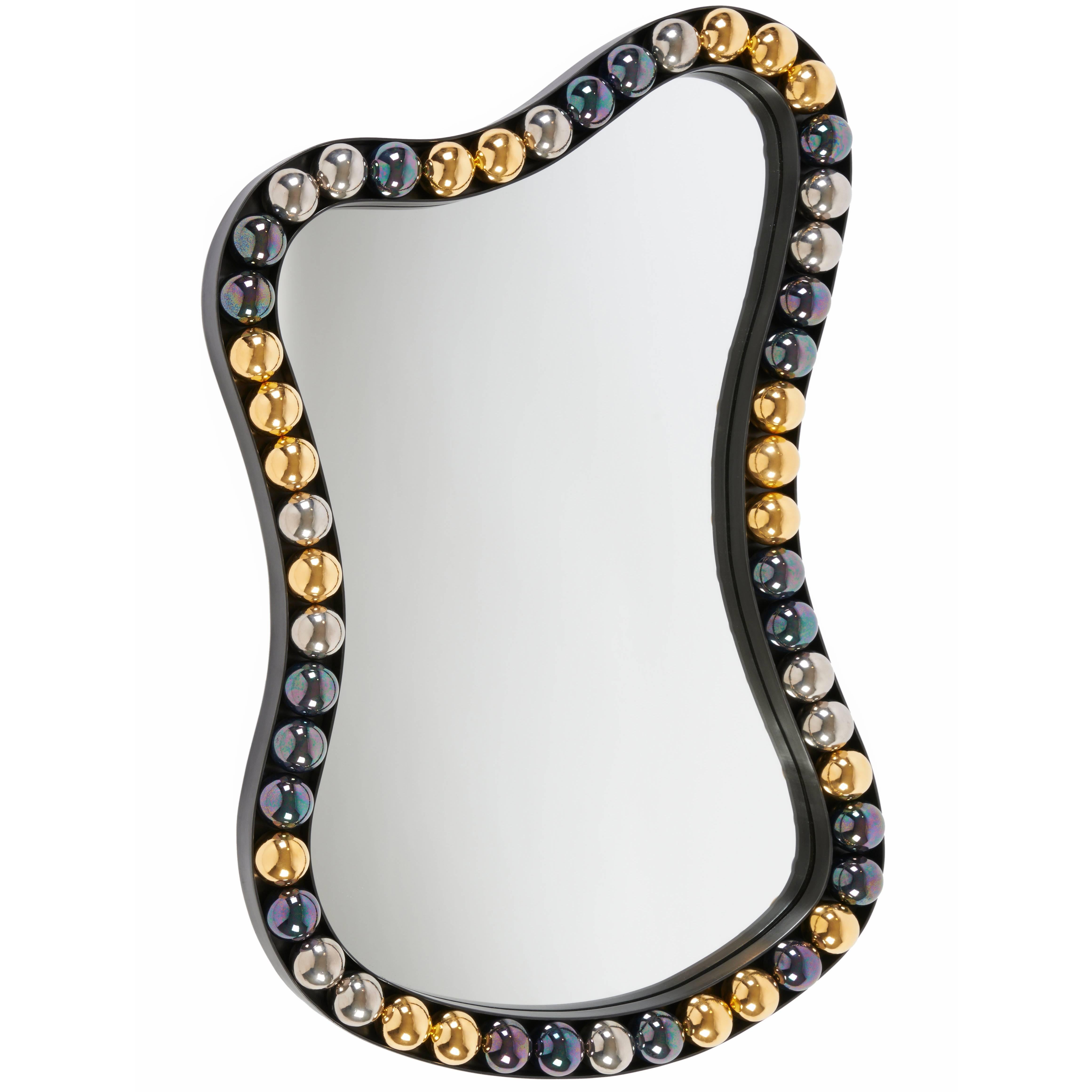 "Rang de Perles" mirror by Elizabeth Garouste
