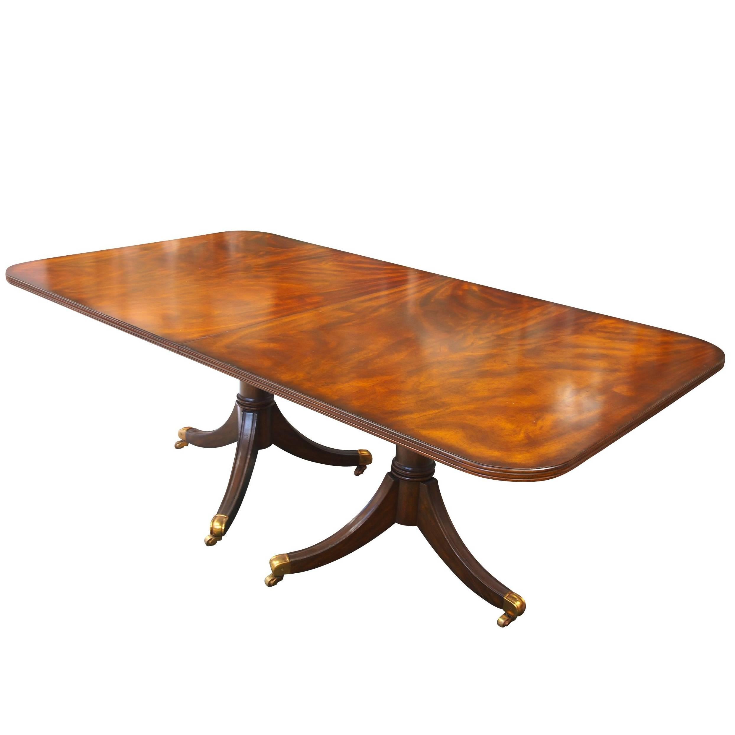 Maitland Smith Double Pedestal Mahogany Dining Table