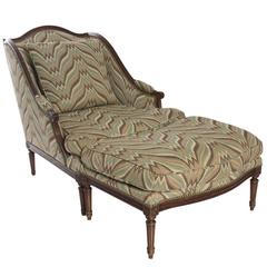 Late 19th Century Bergere and Ottoman