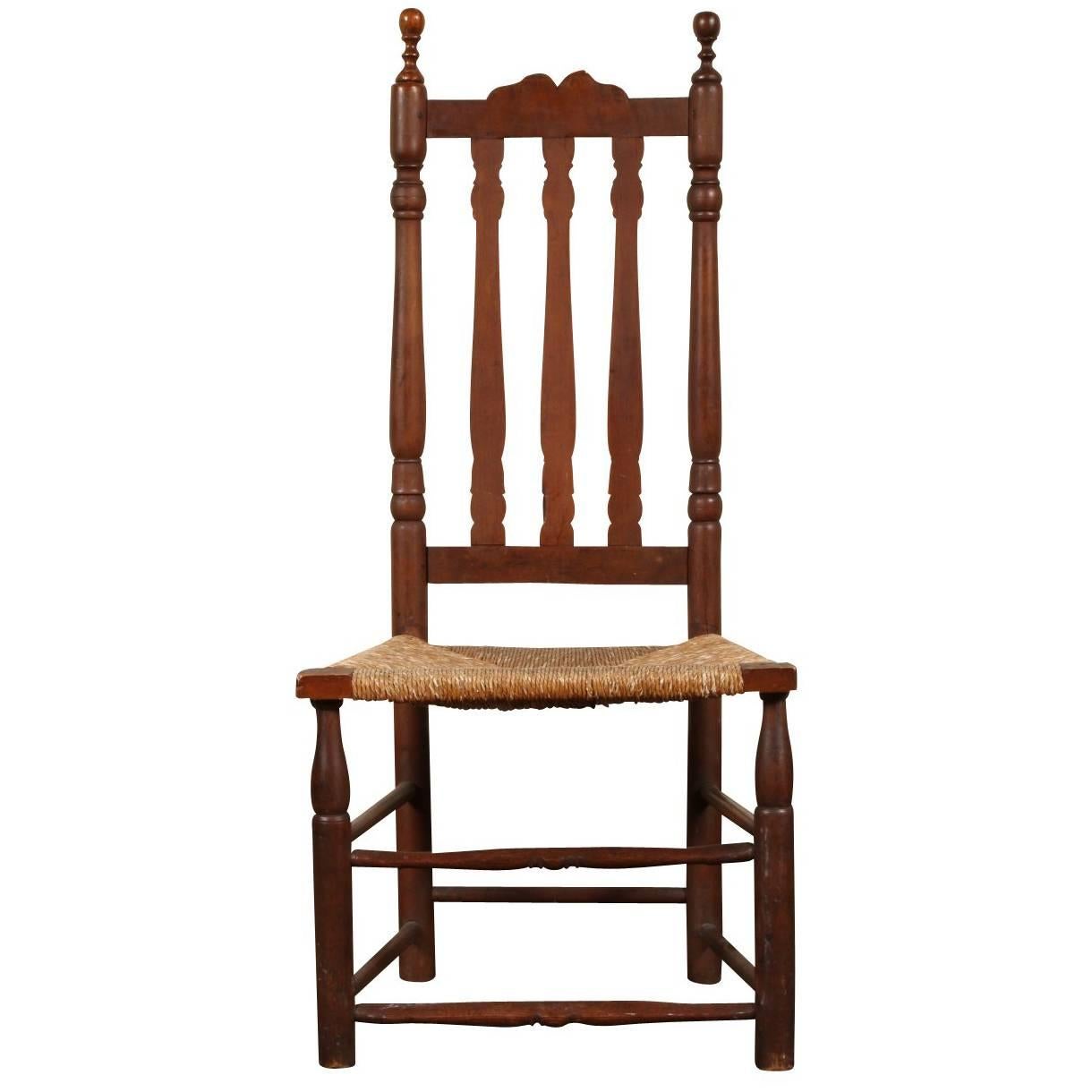 18th Century American Barrister Back Side Chair